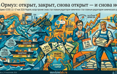 🧪 Дайджест Е330 | 11–17 мая 2026 Неделя, когда пролив снова стал главным редактором химического рынка
