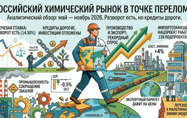 Химический рынок 2026: что происходит в мире и в России — аналитический прогноз на второе полугодие Май 2026 | Мосхимлаб | moshimlab.ru